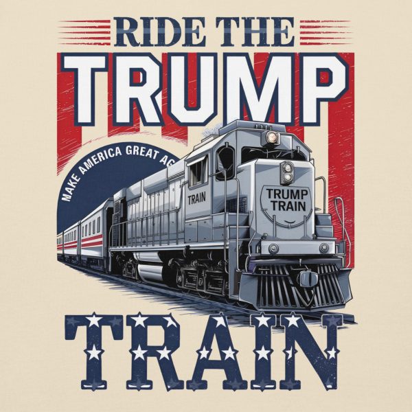 Ride the Trump Train 100% Cotton Hoodie - Image 2